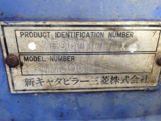 MM30CR 2 เชคนอกนำเข้าจากญี่ปุ่นยังไม่เคยใช้งานในไทย เดิมๆทุกอย่าง สภาพพร้อมลุยงาน  รถขุด MM30CR-2  เลขซีเรียล : E9G01073 ราคา : 320,000 บาท เอกสารพร้อมใบอินวอยแจ้งจำหน่าย ราคาคุยได้