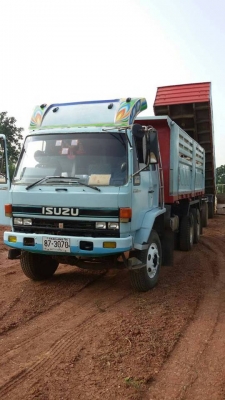 ขาย10ล้อ2เพลาดัมพ์แม่ลูก อีซูซุROCKY240 ปี36พ่วง18ล้อ แชชซีสวยเครื่องดี เอกสานพร้อมโอน