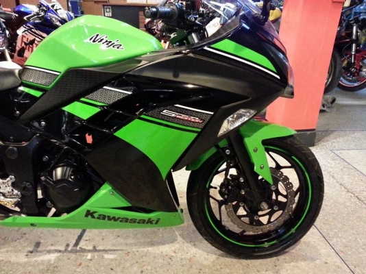 New!!--kawasaki ninja250 ปี2013 เลขไมล์ 14,xxx รถพร้อมใช้เอกสารครบ รถมือเดียว!!