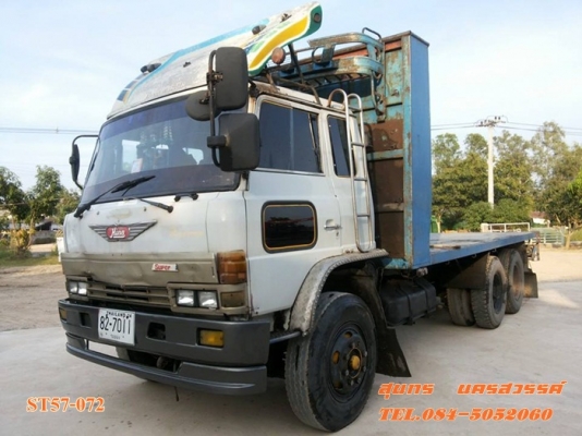 ขายด่วน รถบรรทุก 10 ล้อ HINO 195 แรง พื้นเรียบ เพลาเดียว สภาพพร้อมใช้ ราคาสุดคุ้ม