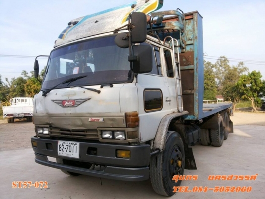 ขายด่วน รถบรรทุก 10 ล้อ HINO 195 แรง พื้นเรียบ เพลาเดียว สภาพพร้อมใช้ ราคาสุดคุ้ม