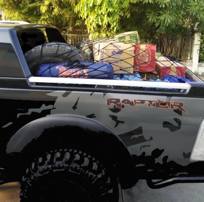 ขายตาข่ายคลุมของท้ายรถกระบะกับตาข่ายคลุมแร็คหลังคา