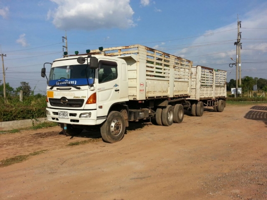 ขายด่วนHINO MEGA320  ปี50ดั้มแม่ลูกจัดแนนท์ได้สูงราคาเบาๆใช้เงินไม่มากโทร0843923995