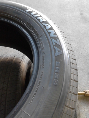 215/60R16 BRIDGESTONE TURANZA  ER33  ปี2011 MADE IN THAILAND ชุด 4 เส้น  TEL.081-427-3941
