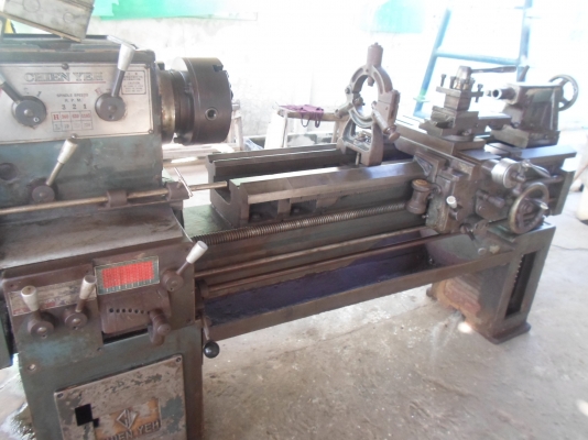 แท่นกลึง 6 ฟุต 3 เพลา เกียร์บล็อก พร้อมใช้ไฟบ้าน สภาพเดิม ๆ 85,000