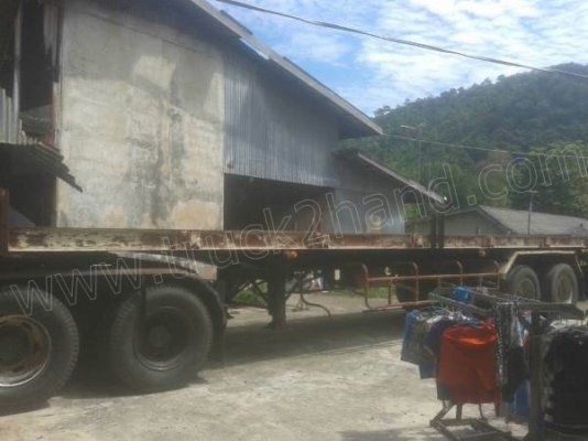 หางพ่วง 2 เพลา เพลากลม RCK ยาว 10.50 เมตร กว้าง 2.50 เมตร