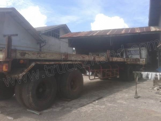 หางพ่วง 2 เพลา เพลากลม RCK ยาว 10.50 เมตร กว้าง 2.50 เมตร