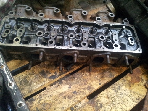 ฝาสูบ NISSAN TD27 Forklift ครบชุด