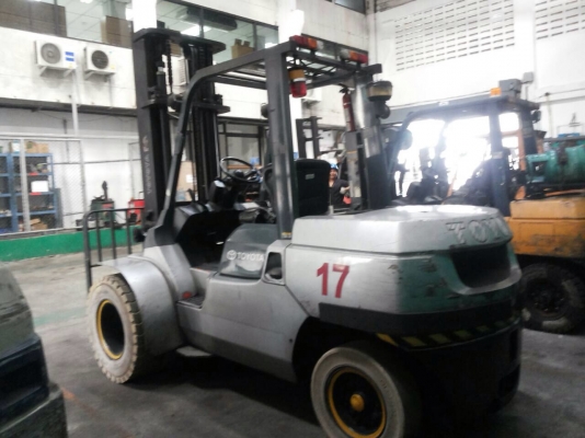 ฟอร์คลิฟต์ 4.5 ตัน Toyota 7FDU45 #61087 (Side shifter) Forklift 4 เมตร สนใจโทร. 080-6565422 (หนิง)