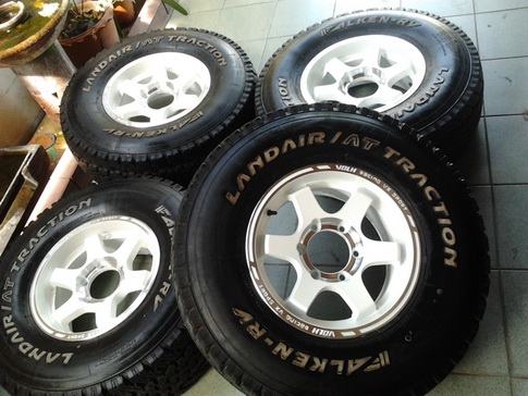 TE37 + Falken 31/10.5/15 ปี12 สวยๆ 1ชุด