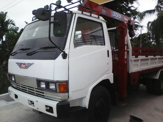 หกล้อติดเครน ฮีโน่-FB-117แรง รถห้างแท้ ล่างใหญ่ Fหน้าFหลัง เกียร์ร็อคกี่ เครนUNIC3ตันติดปั้ม5ตัน แรงข้ามรุ่น ทะเบียนชุดโอนพร้อม