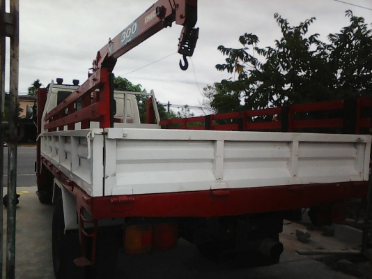 หกล้อติดเครน ฮีโน่-FB-117แรง รถห้างแท้ ล่างใหญ่ Fหน้าFหลัง เกียร์ร็อคกี่ เครนUNIC3ตันติดปั้ม5ตัน แรงข้ามรุ่น ทะเบียนชุดโอนพร้อม