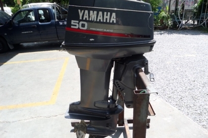 ขาย เครื่องเรือ YAMAHA 50 แรง นำเข้าจากญี่ปุ่น เครื่องติดง่ายเดินดี ราคา 55,000