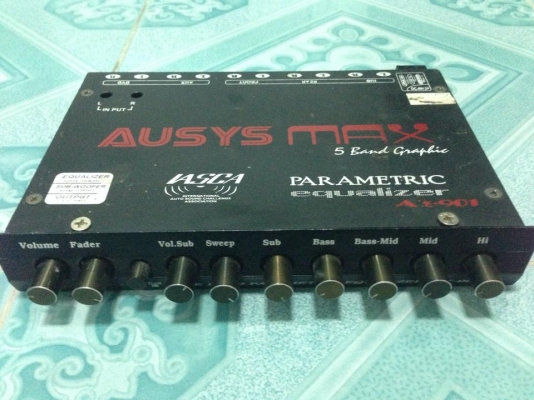 ปรีแอมป์ AUSYS MAX 5แบน มือสองใช้งานเสียงใช้ได้เลย ขาย 850 บาท
