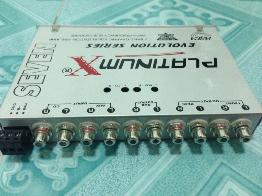 ปรีแอมป์ แพลตตินั่มx7แบนมือสองเกือบใหม่เสียงดีใช้งานปกติ ขาย 900 บาท