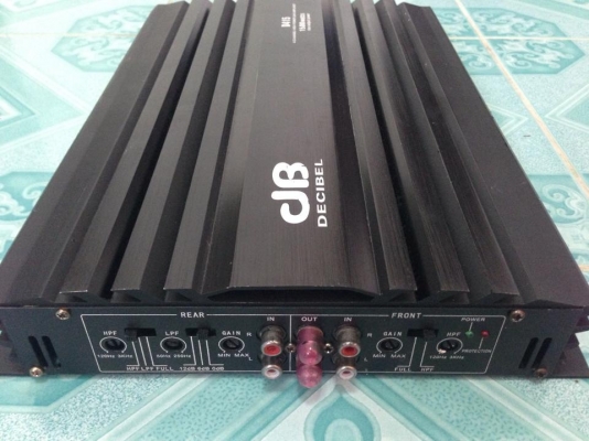 แอมป์4ch DB DECIBEL มือสองสภาพดีใช้งานปกติขับกลางแหลมเสียงดีจัดจ้าน