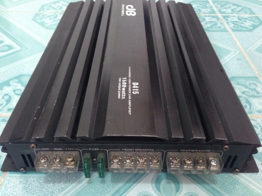 แอมป์4ch DB DECIBEL มือสองสภาพดีใช้งานปกติขับกลางแหลมเสียงดีจัดจ้าน