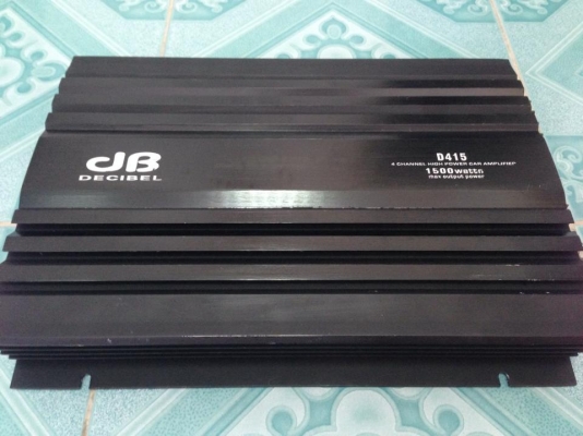 แอมป์4ch DB DECIBEL มือสองสภาพดีใช้งานปกติขับกลางแหลมเสียงดีจัดจ้าน