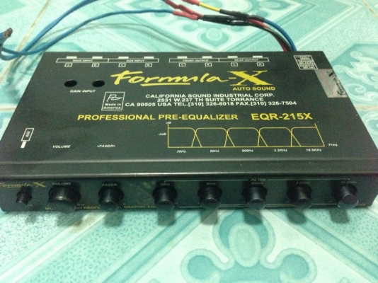 ปรีแอป์ fx 215x มือสองเป็นปรีตัดกลางแหลมไม่มีซับเอาซ์ เสียงดีมากๆ ขาย 1650 บาท