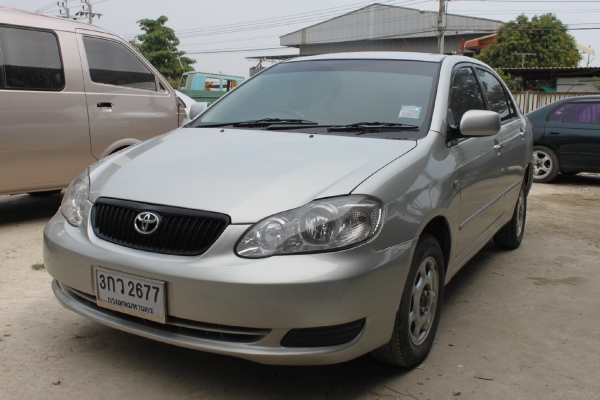 โตโยต้าอัลติส ปี2002 แท็กซี่ปลด รถเดิม ตัวถังดี สีสวยกริ๊บ
