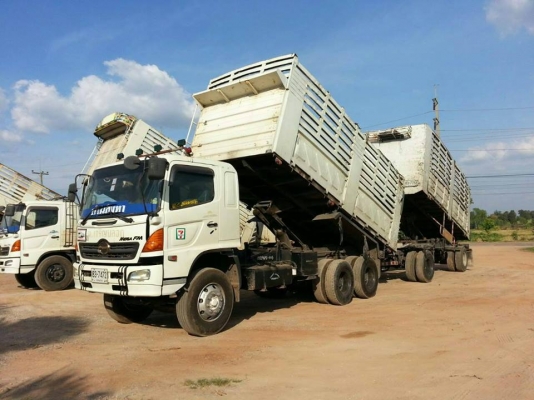 ขายพ่วงแม่-ลูกดั้มHINO MEGA 320 Hi speed  ปี51 เครื่องดี คัชซีสวย ภายในสวย แอร์เย็น พ.เพาเวอร์ เบรกทิฟฟี่ สภาพพร้อมใช้งาน เอกสารพร้อมโอน จัดไฟแนนซ์ได้ เงื่อนไขง่ายๆวันเดียวรับรถ สนใจโทร 090-8588220คุณนะ ID:narong498 หรือwww.truck.in.th/498 หรือfb:ณรงค์ ซื