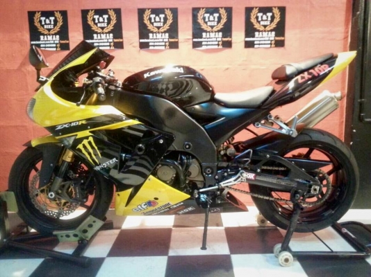 T&amp;T BIKE RAMA2 ขายราคาเพียง 169000 ฿KAWASAKI NINJA ZX10R 1000 ปี 2005 สำเนาทะเบียน ภาษีพรบ.58 [ไม่มีเล่มโอน