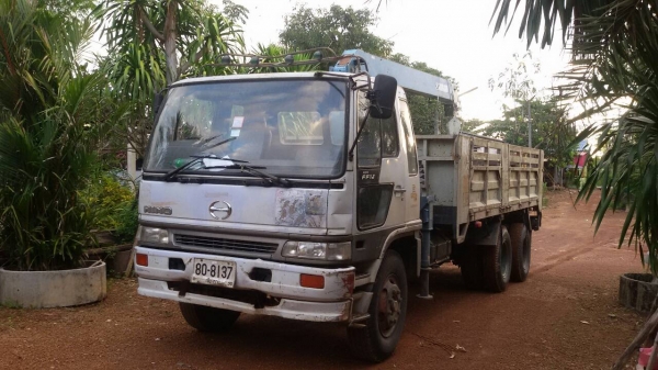 หกล้อเครน ฮีโน่ FF1j 210 แรง ปี 40 ยาว 6.50 เมตร เครนทาดาโนท้องวี 3 ตัน 3 ปอก 0812995537 จ่าอู๊ด