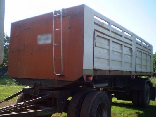 ขายรถพ่วงสิบล้อดัมพ์ ISUZU EURO2 เครื่ง 270 แรง ปี 47 กระบะดัมพ์แม่ลูก ลูก 2 เพลา