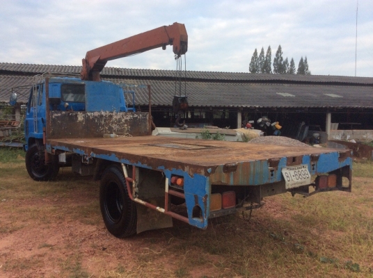 ISUZU 6ล้อ JCM พร้อมเครน 3T (กระบะเหล็ก กว้าง2.3 ม. ยาว4.7 ม.) เครื่องEH700 168 แรง เครื่องดี ยางดี ครัทซีสวย เกียร์สั้น ขาย 390,000บาท