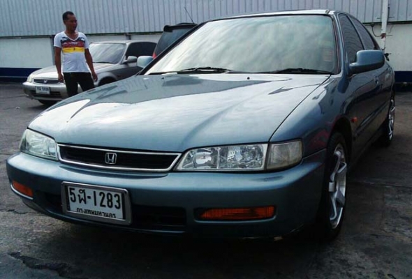 Honda accord ปี 95 เครื่อง f22b vtec เกียร์ออโต้ แก๊ส lpg ลงเล่มเรียบร้อย ใช้งานได้ 2 ระบบ เครื่องดี เกียร์ดี ช่วงล่างได้ แม็กซ์ 17 ยางดี ดิกส์เบรค 4 ล้อ abs ภายในสวย มีเครื่องเสียง แอร์หนาว ฟิลม์ hi~kool สีสันสวยงาม รถพร้อมใช้