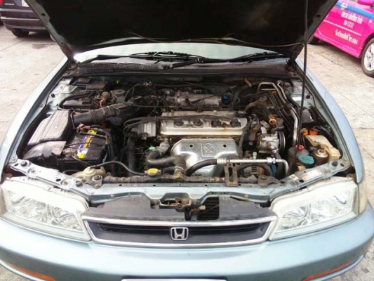 Honda accord ปี 95 เครื่อง f22b vtec เกียร์ออโต้ แก๊ส lpg ลงเล่มเรียบร้อย ใช้งานได้ 2 ระบบ เครื่องดี เกียร์ดี ช่วงล่างได้ แม็กซ์ 17 ยางดี ดิกส์เบรค 4 ล้อ abs ภายในสวย มีเครื่องเสียง แอร์หนาว ฟิลม์ hi~kool สีสันสวยงาม รถพร้อมใช้