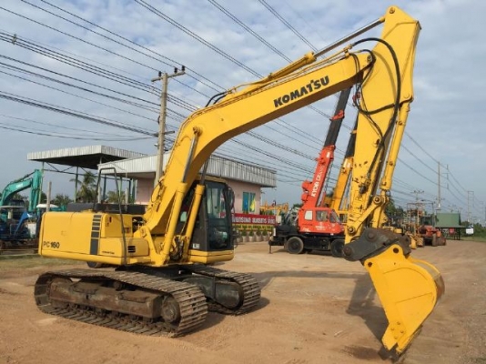 ขายรถแบคโฮ KOMATSU PC160-6 ระบบไฟฟ้าเต็ม ปี 2002 สภาพสวยมาก รถนอกนำเข้า มีVDOการทำงานครับ