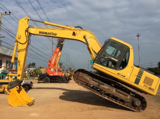 ขายรถแบคโฮ KOMATSU PC160-6 ระบบไฟฟ้าเต็ม ปี 2002 สภาพสวยมาก รถนอกนำเข้า มีVDOการทำงานครับ