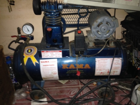 ปั้มลม KAMA ของมือสองสภาพยังใหม่ใช้งานได้ปกติพร้อมสายลม