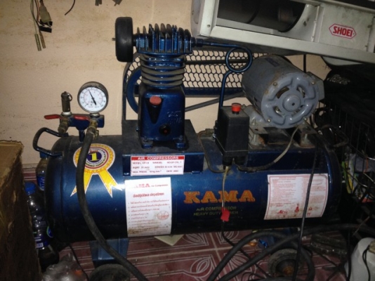 ปั้มลม KAMA ของมือสองสภาพยังใหม่ใช้งานได้ปกติพร้อมสายลม