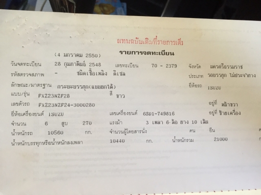 (ขายตัวแม่ 1650000.)270แรง ปี*2548 ยูโร2...FXZ23NZF2 4-3000280 แค่ฝาข้างดั้มมีตำหนิเท่านั้น..อย่างอื่นสวย....