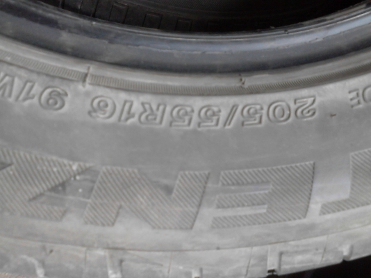 205/55R16 BRIDGESTONE POTENZA  ER002 ปี2012 ชุด 4 เส้น  TEL.081-427-3941