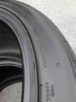 255/35R18 HANKOOK  VENTUS V12 EVO ปี2012  ( ไม่มีปะ )   มี 2 เส้น TEL.081-427-3941