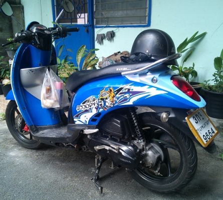 scoopy 110i กท9664 น้ำเงิน ล้อแมกแท้ เครื่องเงียบ 20000