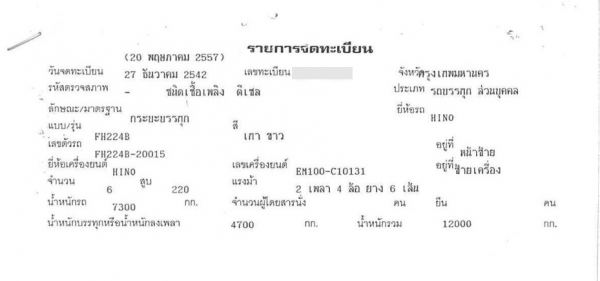 ขาย รถบรรทุก 6 ล้อ HINO 2 เพลา