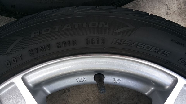 ม็กซ์ Enkai ขอบ15x6.5 off40 4รู100 ยาง Goodyear eagle F1 195 50 15