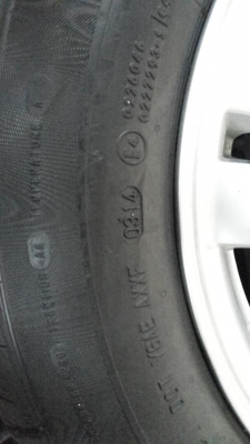 ล้อถอดป้ายแดงใหม่ออกจากศูนย์ chevlolet sonic ขอบ15 ยาง 195 65 15 ปี2014