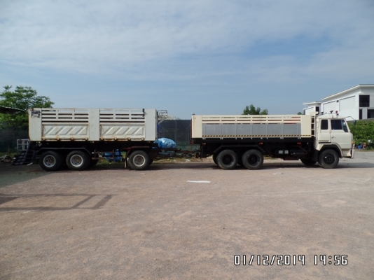 รถพ่วง 24 ล้อดั้มพ์ HINO