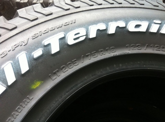 ขายยาง BF Goodrich All-terrain ขนาด 265 75 r16 ปี14