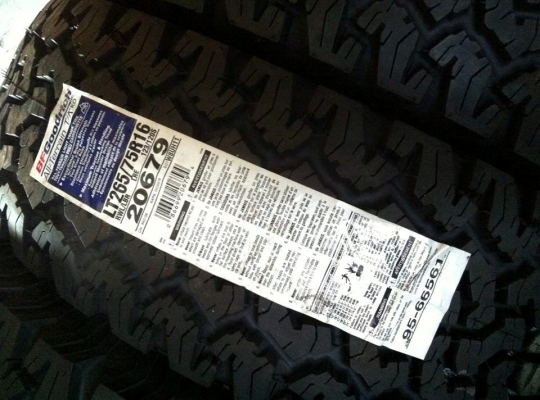 ขายยาง BF Goodrich All-terrain ขนาด 265 75 r16 ปี14