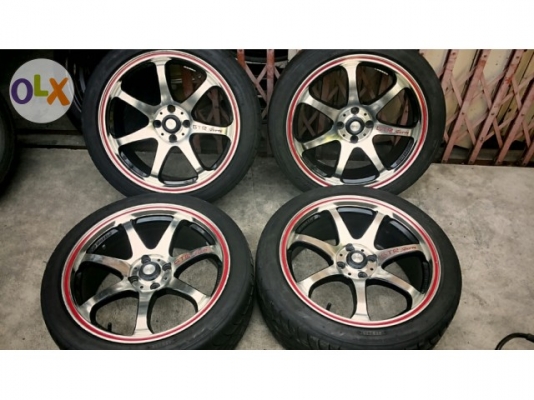 แม็ก17 ราคาเท่า 15 ล้อสวยรอยเล็กน้อย ยาง nitto made in japan 205 45 17 ปลายปี2012