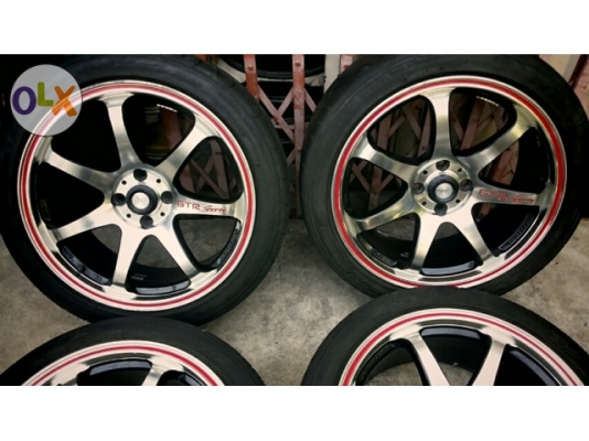แม็ก17 ราคาเท่า 15 ล้อสวยรอยเล็กน้อย ยาง nitto made in japan 205 45 17 ปลายปี2012