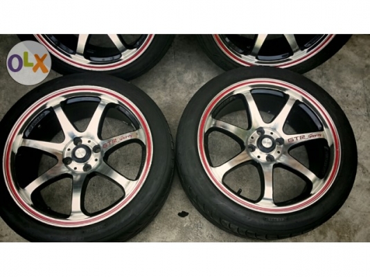 แม็ก17 ราคาเท่า 15 ล้อสวยรอยเล็กน้อย ยาง nitto made in japan 205 45 17 ปลายปี2012