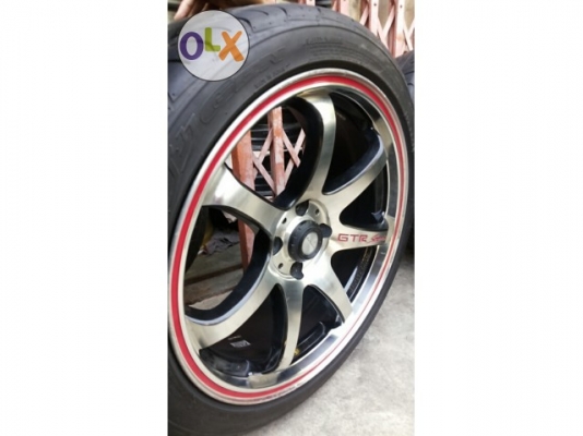 แม็ก17 ราคาเท่า 15 ล้อสวยรอยเล็กน้อย ยาง nitto made in japan 205 45 17 ปลายปี2012