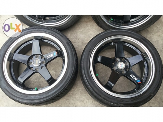 ล้อ ssr ขอบ17 4รู100 ยางปี2012 ทั้ง 4 เส้น